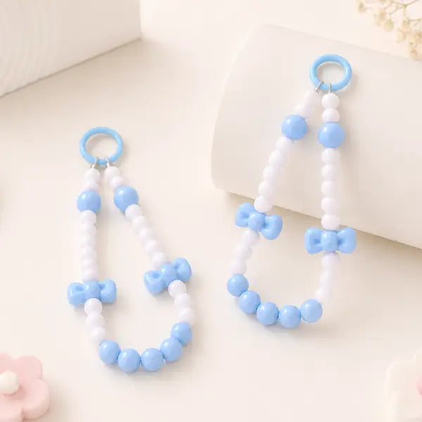 Blue Bow Attached Charms