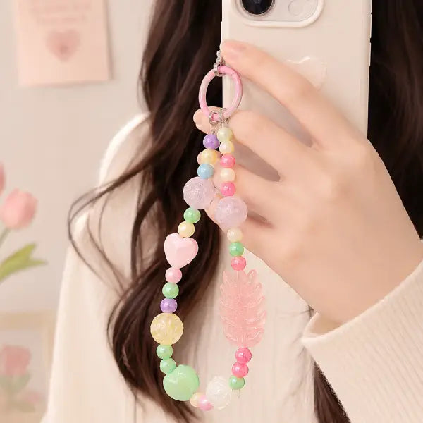 Pastel Garden Beaded Charm