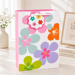 Pastel Floral Paper Gift Bag