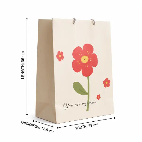 Pastel Floral Paper Gift Bag