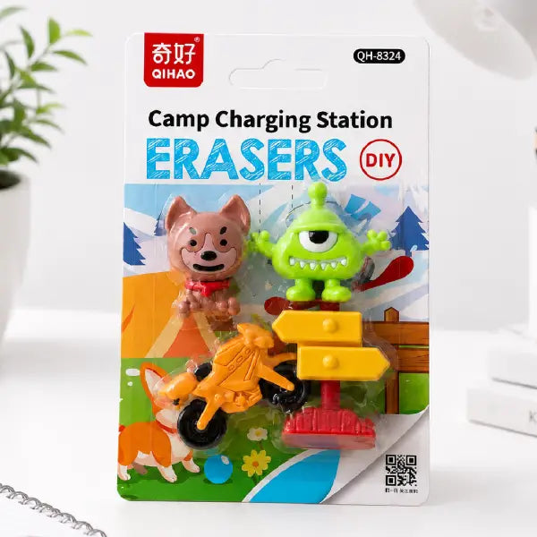 Adventure Character Eraser Set