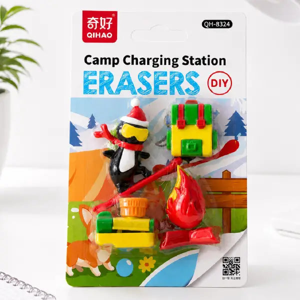 Adventure Character Eraser Set