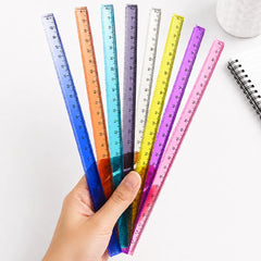 Multicolor Acrylic Scale Ruler - 30CM