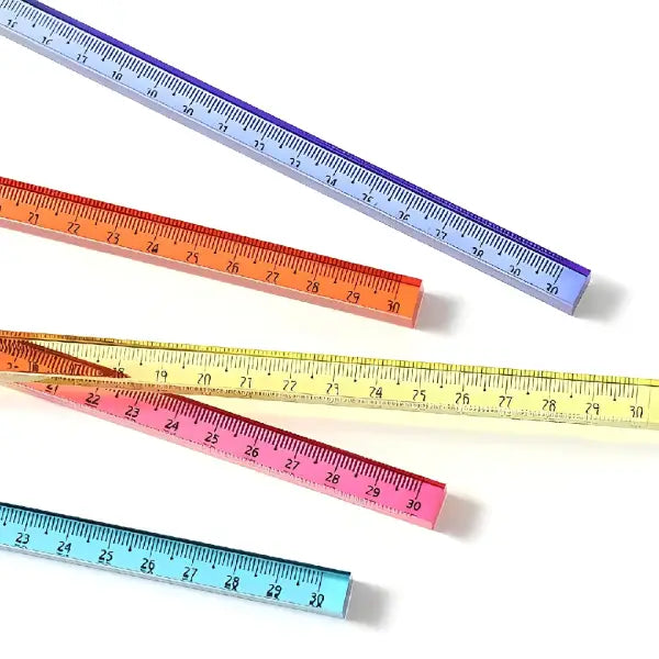 Multicolor Acrylic Scale Ruler - 30CM