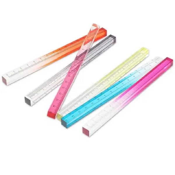 Multicolor Acrylic Scale Ruler - 15CM