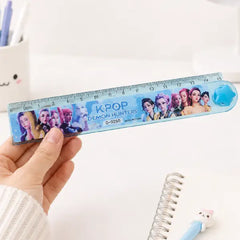 Two-in-one Folding 30cm Cartoon Drawing Ruler