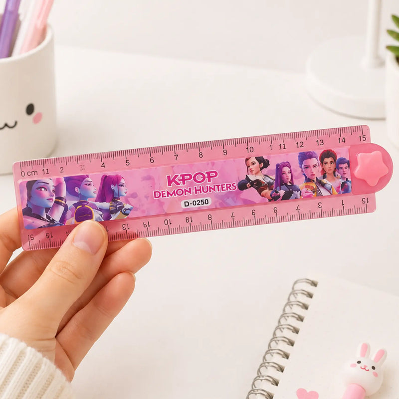 Two-in-one Folding 30cm Cartoon Drawing Ruler