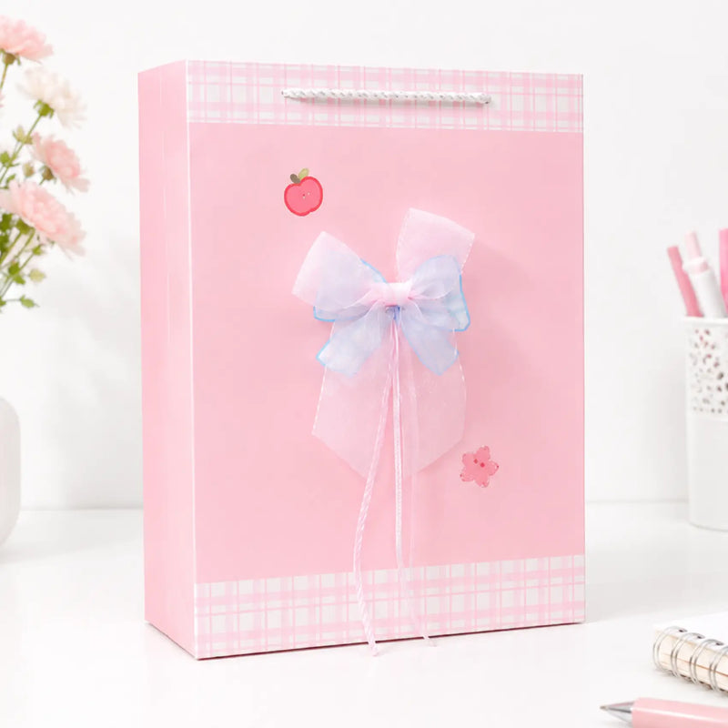 Floral Bow Gift Paper Bag