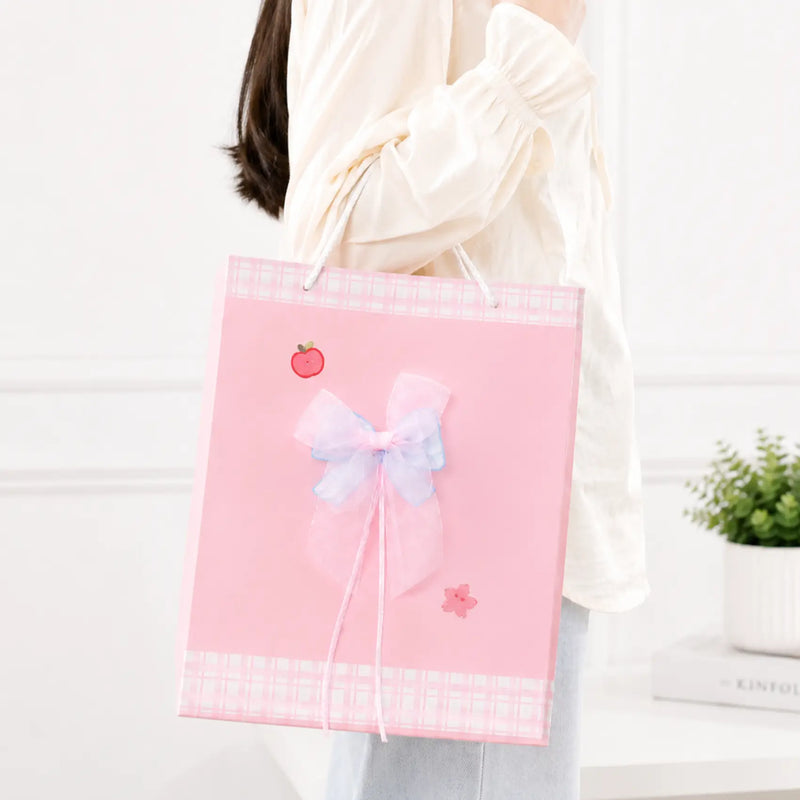 Floral Bow Gift Paper Bag