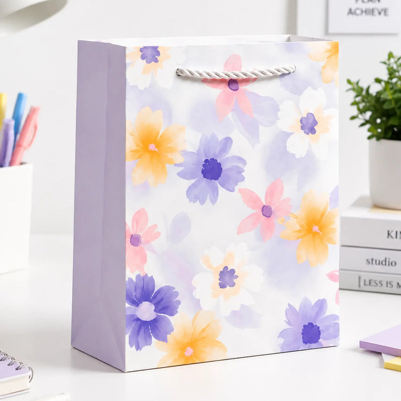 Multicolor Floral Gift Paper Bag