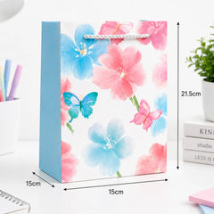 Multicolor Floral Gift Paper Bag