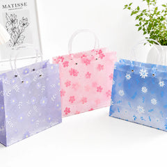 Transparent Floral PVC Gift Bag