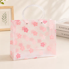 Transparent Floral PVC Gift Bag