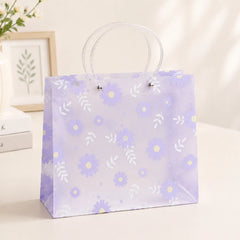 Transparent Floral PVC Gift Bag