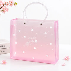 Pastel Transparent Floral PVC Gift Bag