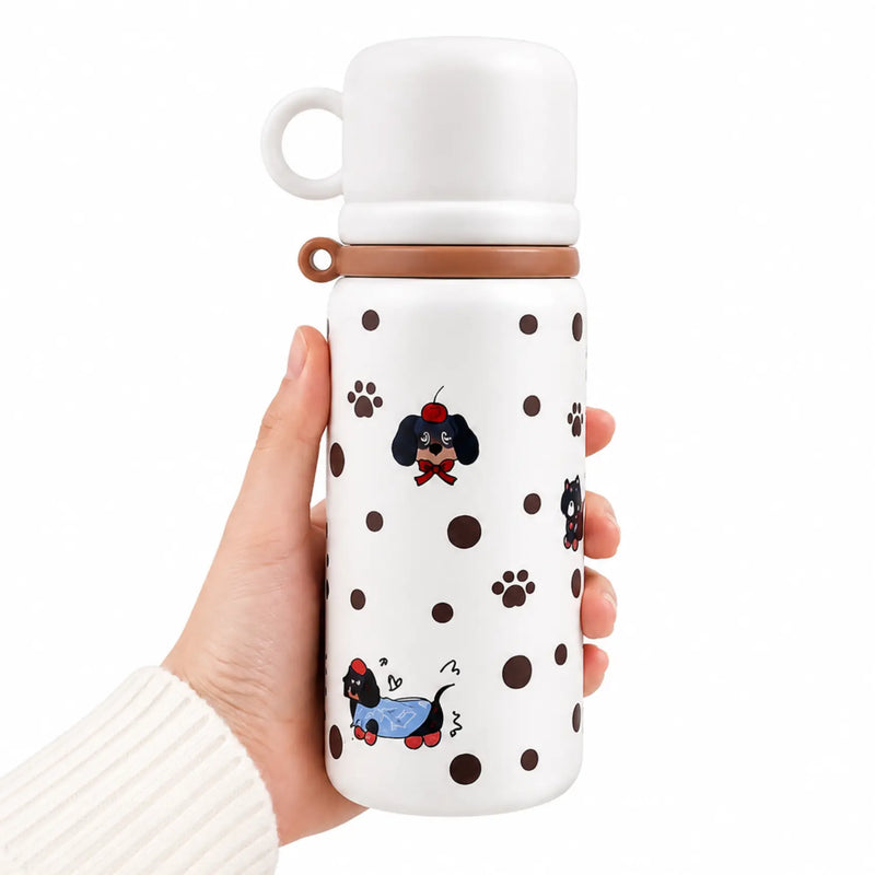 Stainless Steel Insulated Water Bottle with Cup Lid