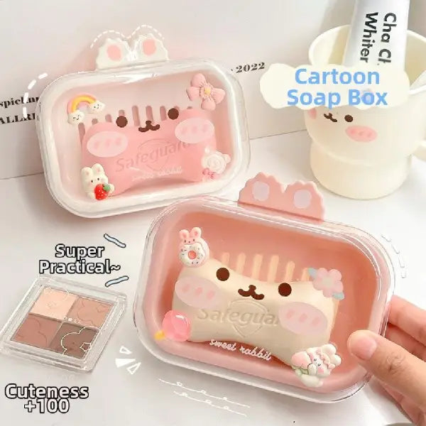 Bunny Soap Holder-Box with Lid