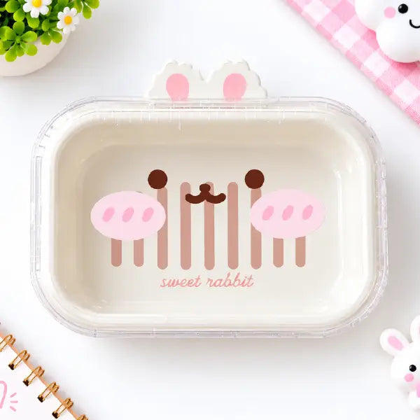 Bunny Soap Holder-Box with Lid