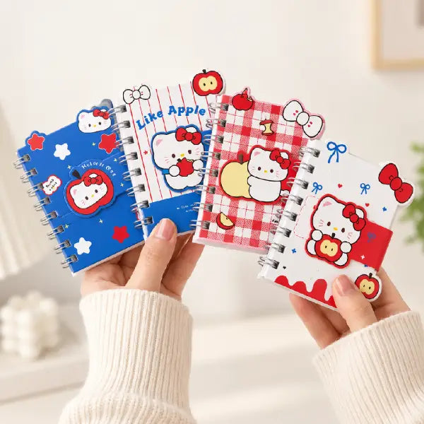 Hello Kitty Illustration - Aesthetic A7 Mini Spiral Notepad