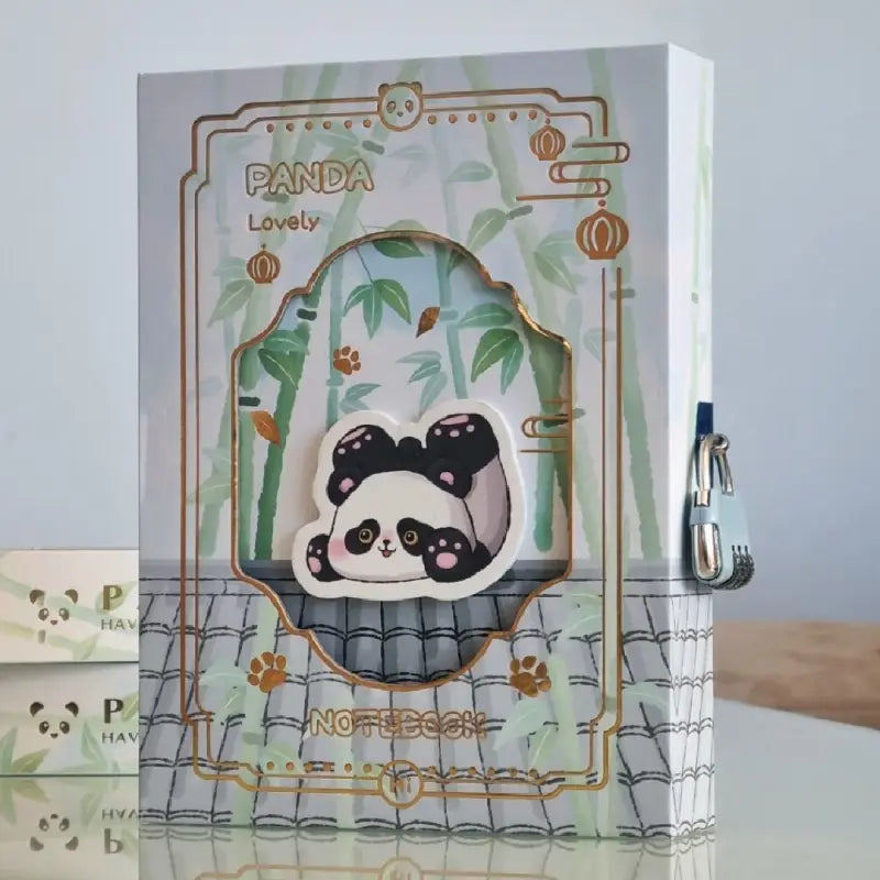 Cute Panda Secret Diary with Lock – Privacy Journal