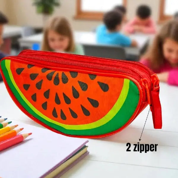 Fruit Shaped Double-Zip Pouch
