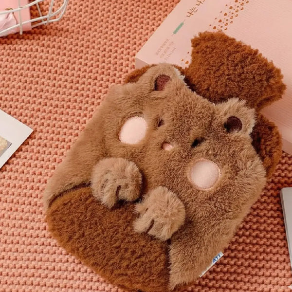 Kawaii Plush Hot Water Bag with Soft Cover