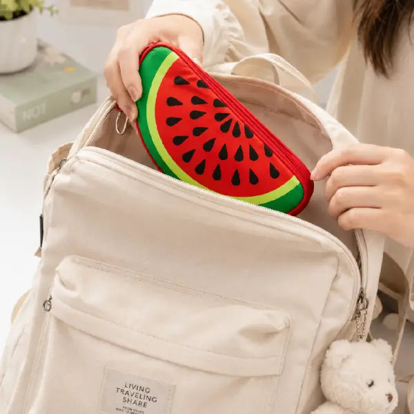 Fruit Shaped Double-Zip Pouch