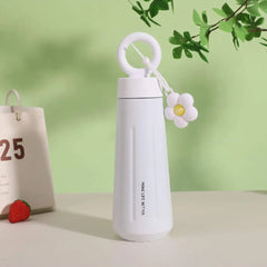 Insulated Stainless Steel Water 450 ml Bottle with Cute Flower Charm