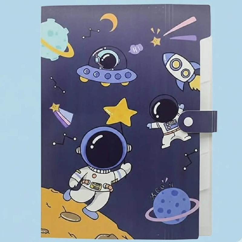 Space Theme File Folders Document Organizer