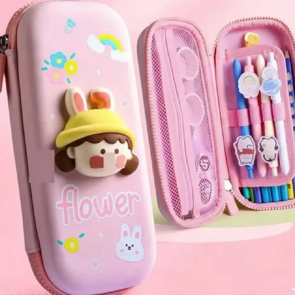 Cute Squishy 3D Character Pencil Pouch – Kawaii Style