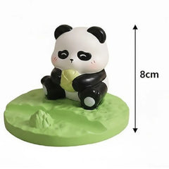 Cute Sitting Panda Phone Holder Cartoon Design