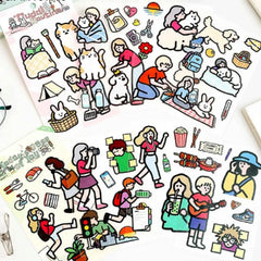 Cute Animal Cozy Life Sticker
