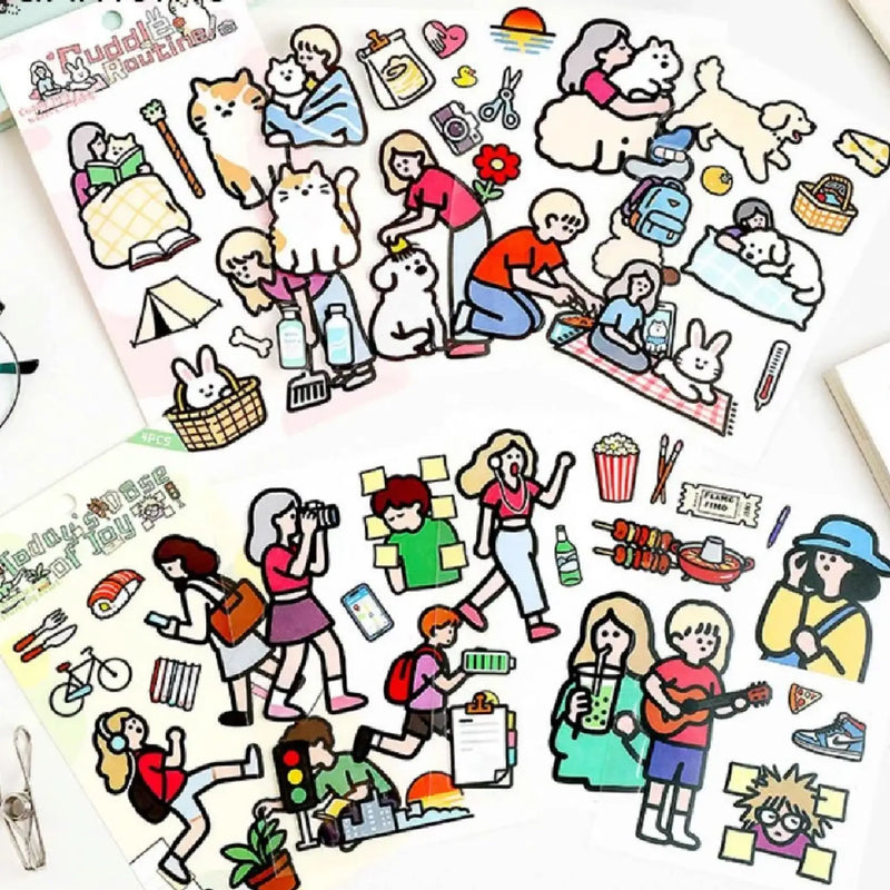 Cute Animal Cozy Life Sticker
