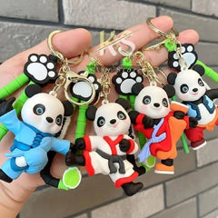 Cute Kung-fu Panda Keychains Pair Collection