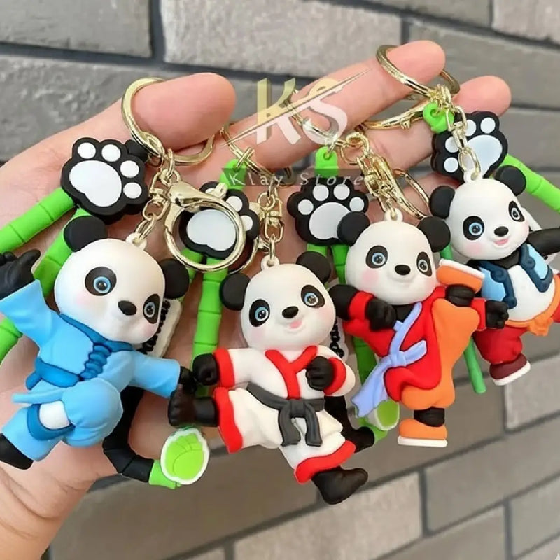 Cute Kung-fu Panda Keychains Pair Collection