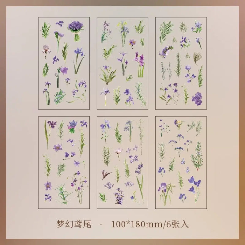Blossom Deco Vintage Sticker Set (Pack of 6 sheets)