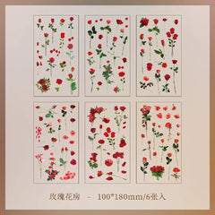 Blossom Deco Vintage Sticker Set (Pack of 6 sheets)