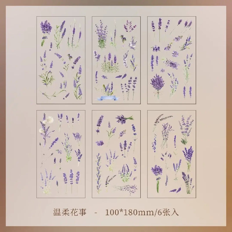 Blossom Deco Vintage Sticker Set (Pack of 6 sheets)