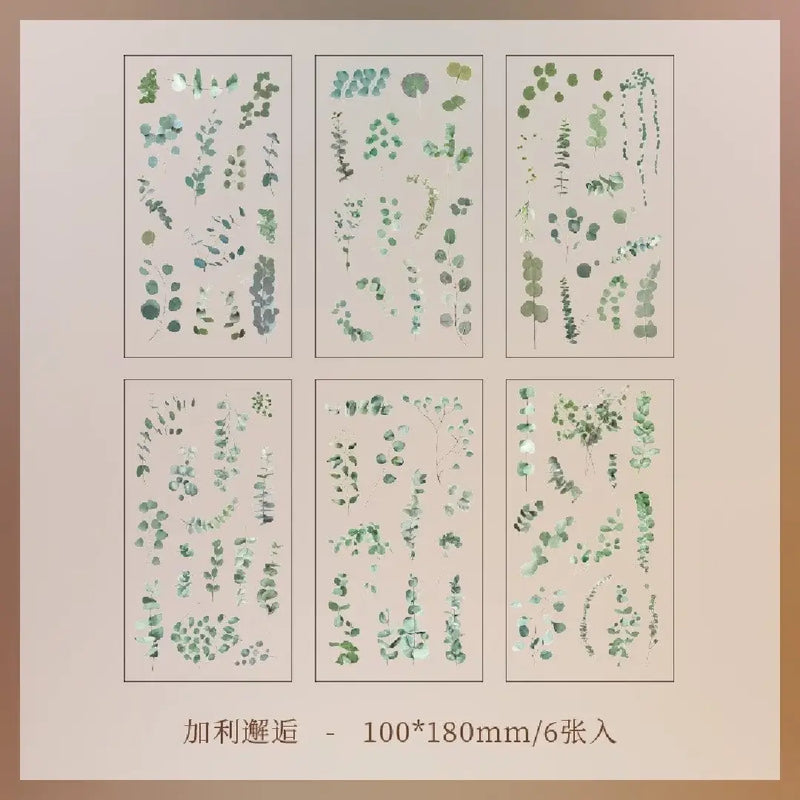 Blossom Deco Vintage Sticker Set (Pack of 6 sheets)