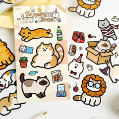 Cute Animal Cozy Life Sticker