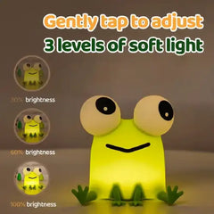 Cute Frog Silicon Rechargeable Night Lamp