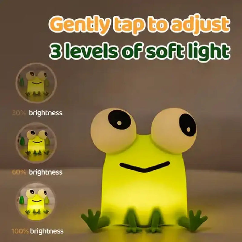 Cute Frog Silicon Rechargeable Night Lamp