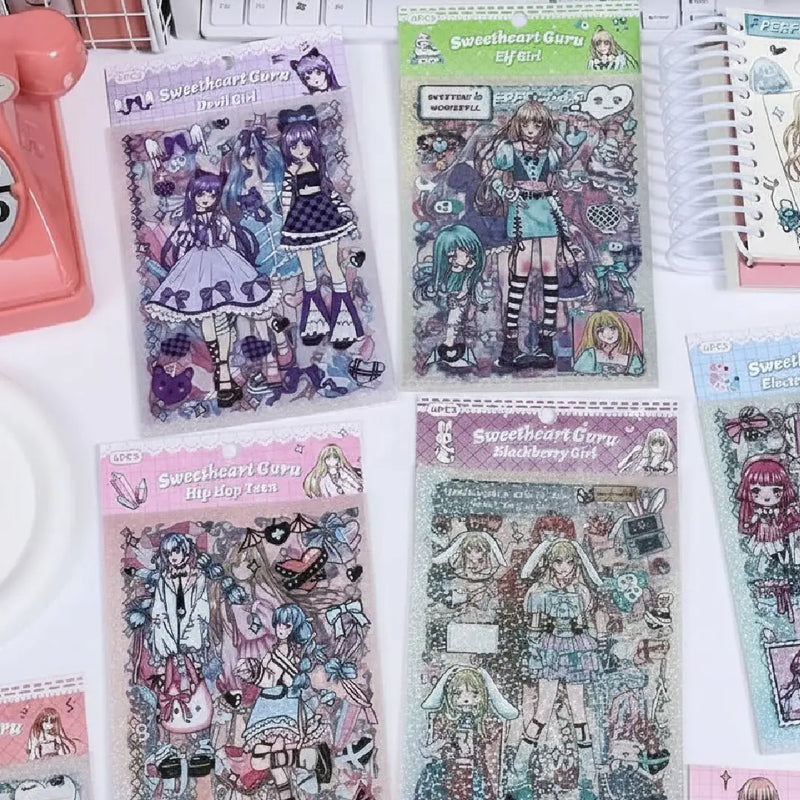 Premium Kawaii Girl Stickers Set Cute Collection