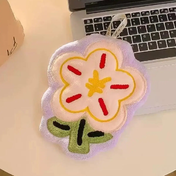 Flower Hanging Hand Towel - Coral Velvet