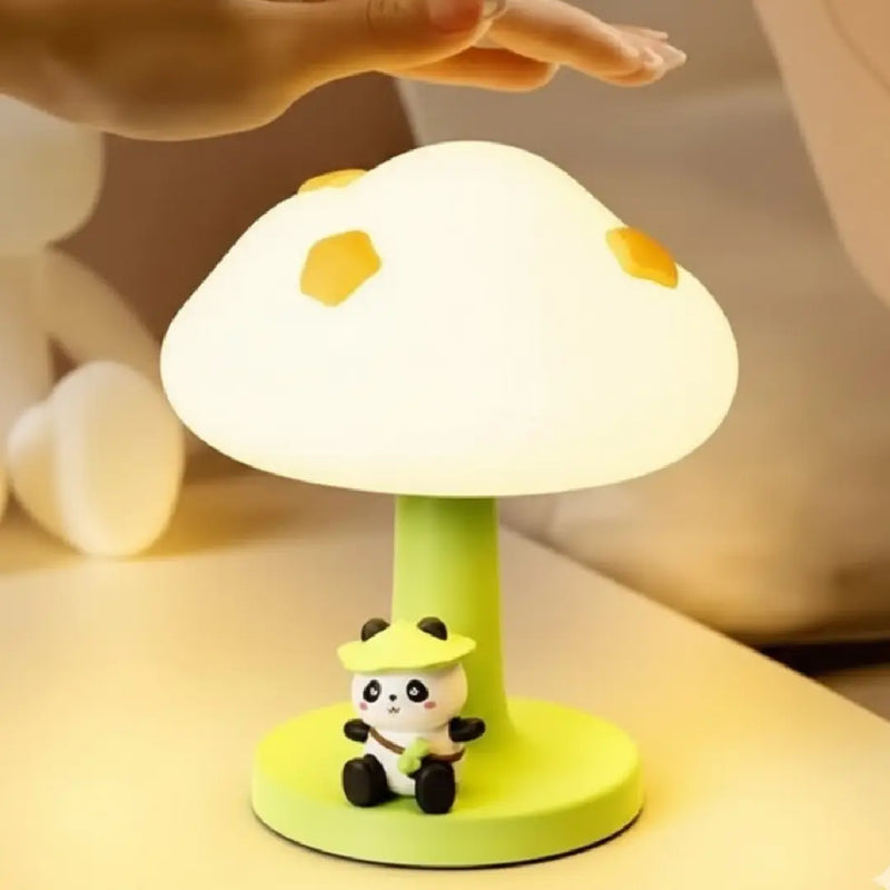 Cute Mushroom Panda Silicone Night Lamp
