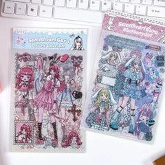 Premium Kawaii Girl Stickers Set Cute Collection