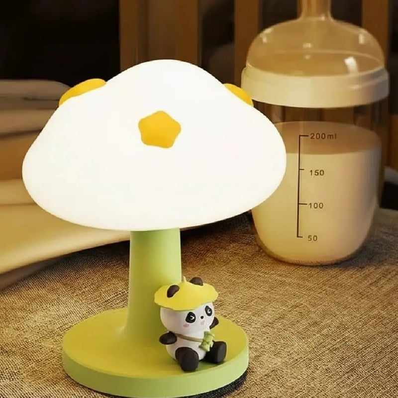 Cute Mushroom Panda Silicone Night Lamp