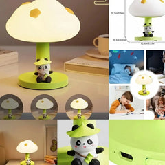Cute Mushroom Panda Silicone Night Lamp