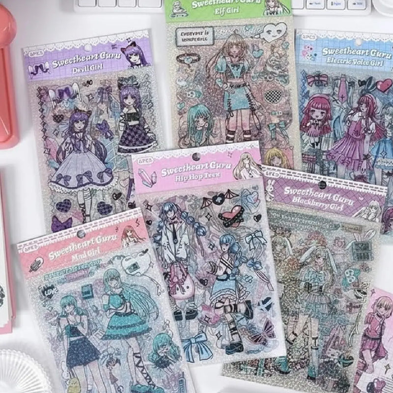 Premium Kawaii Girl Stickers Set Cute Collection