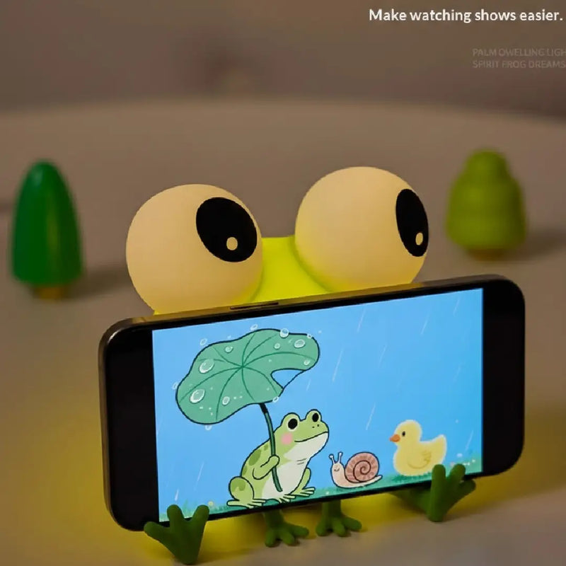 Cute Frog Silicon Rechargeable Night Lamp